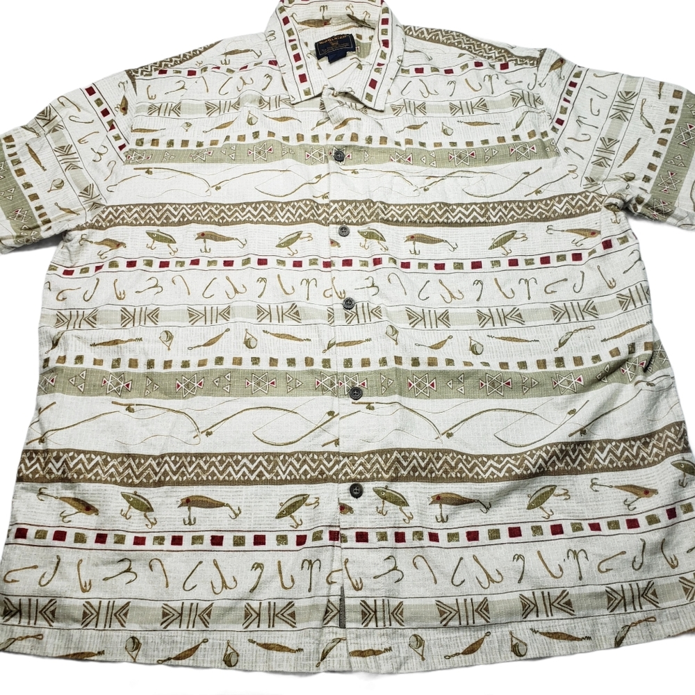 Vintage Mens Woolrich Fly Fishing Camp Shirt XL